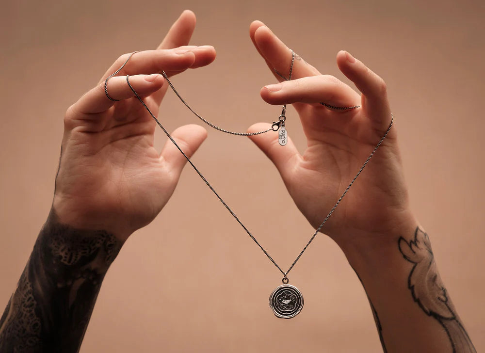 A talisman, antique seal, or meaningful object from the PORMENT story