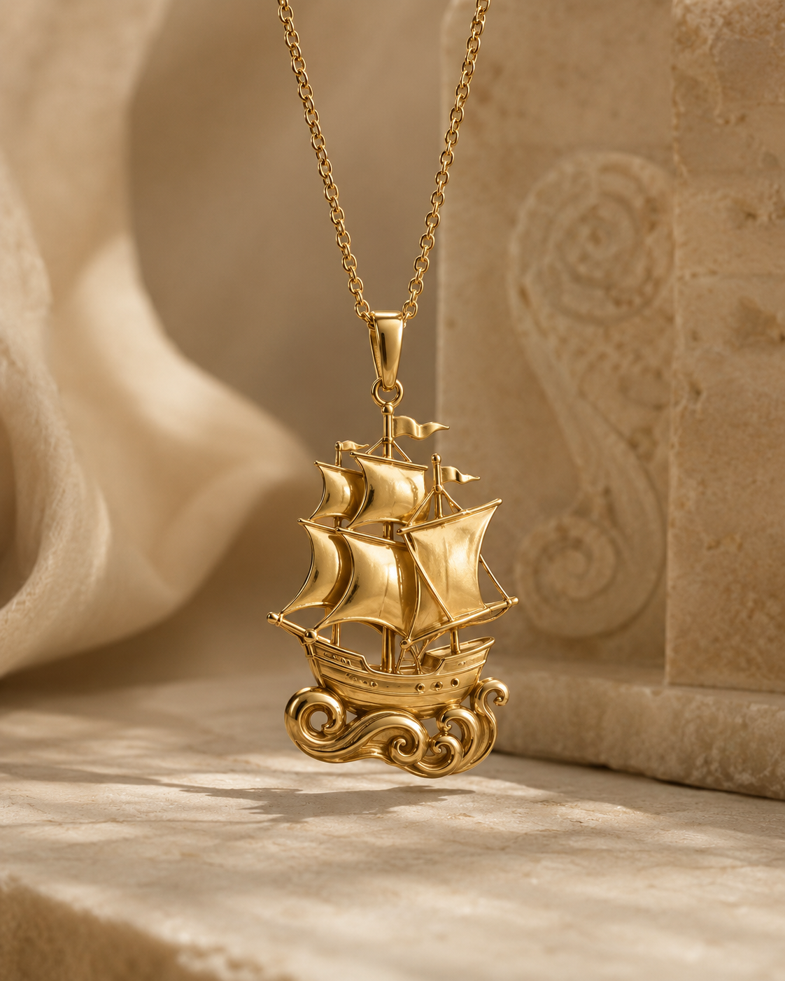The Ship symbolic jewelry