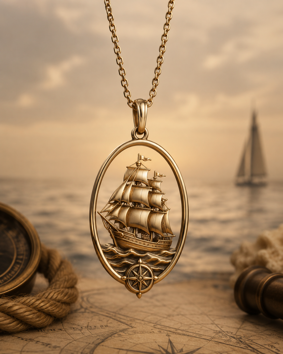 The Ship symbolic jewelry
