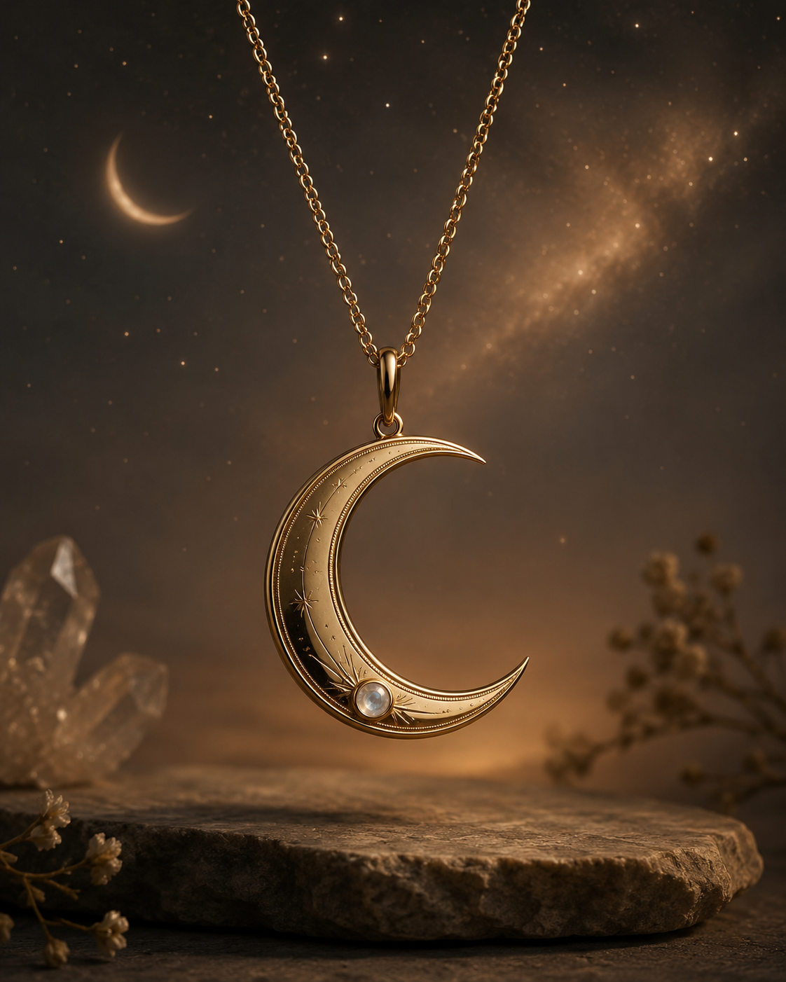 The Moon symbolic jewelry