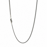 Cuban link chain with a lobster clasp and S925 tag on a white background.